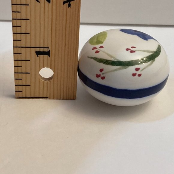 Ceramic Drawer Pull Knobs Cabinet Pulls Flower Floral Set of 27 Blue Green Pink - Picture 7 of 12